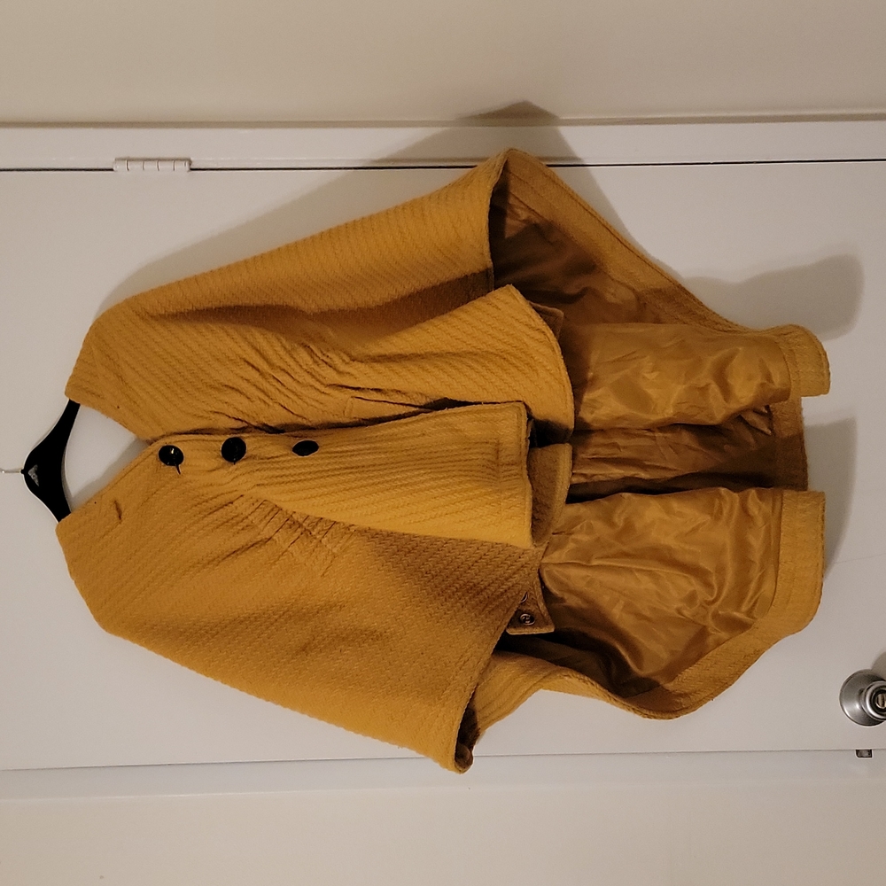 Steve Madden Yellow Poncho Jacket/Cape